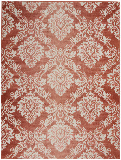 Nourison Home Elation ETN03 Brick Ivory Traditional Power-loomed Rug