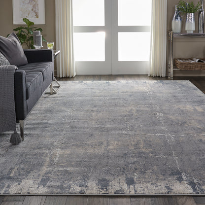Nourison Home Rustic Textures  Grey Beige  Contemporary