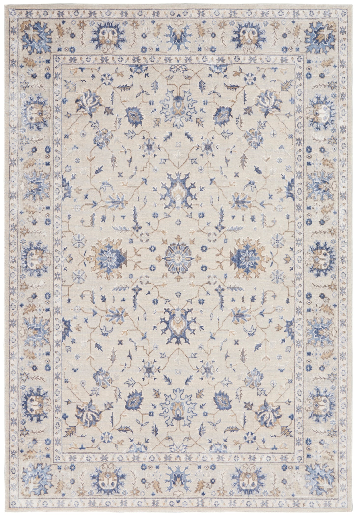 Nourison Home Silky Textures SLY09 Ivory Traditional Power-loomed Rug