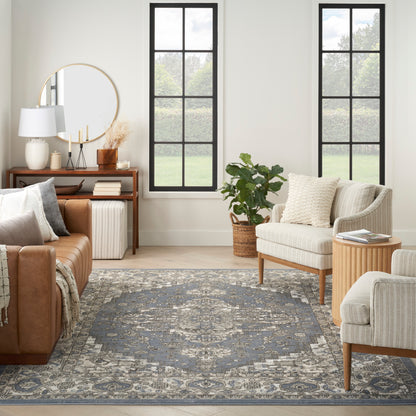 Nourison Home Quarry  Blue  Transitional