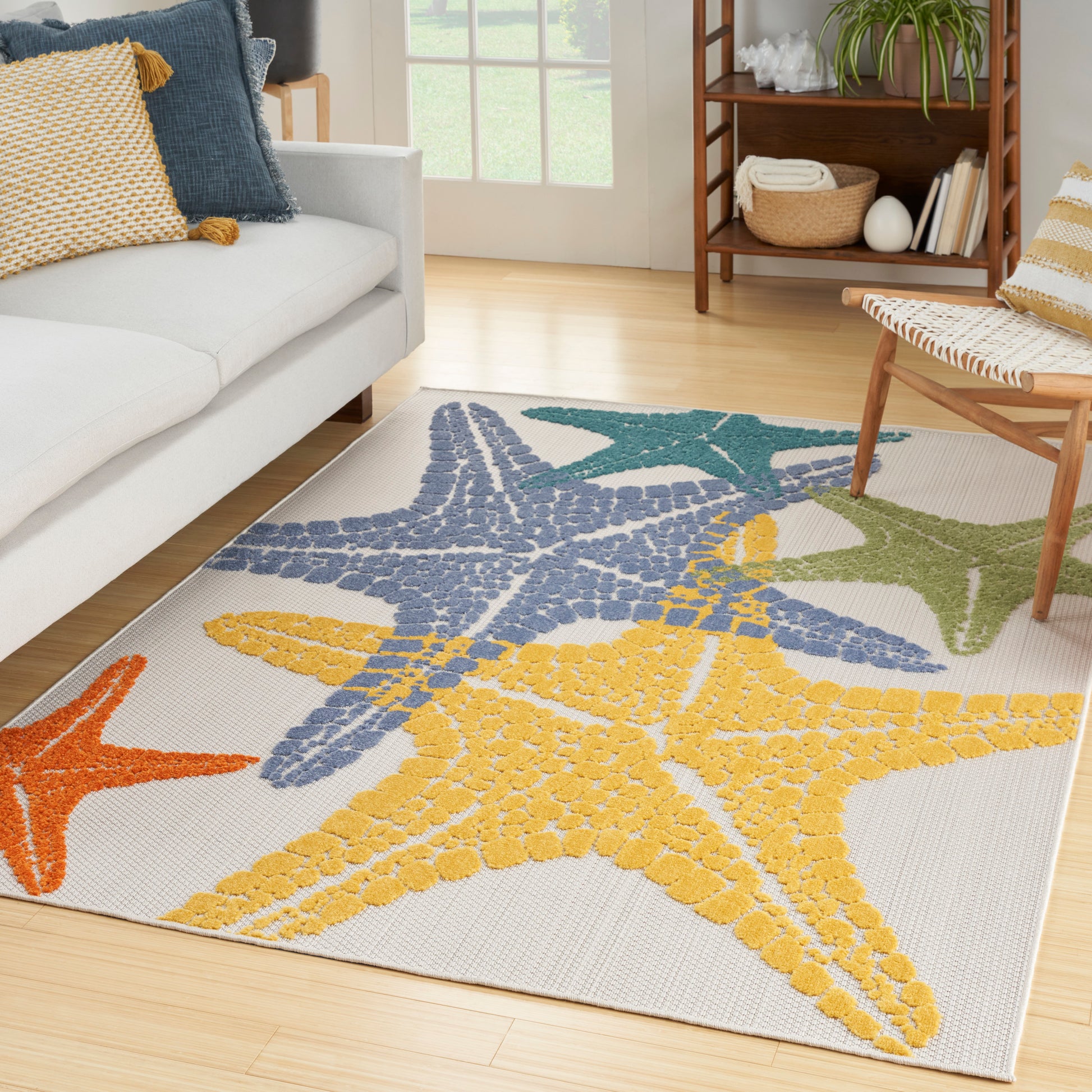 Nourison Home Aloha  Multicolor  Contemporary