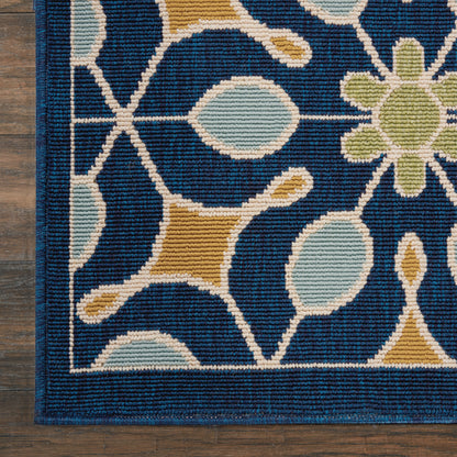 Nourison Home Caribbean  Navy  Contemporary