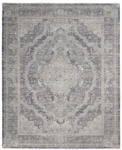Nourison Home Starry Nights STN05 Charcoal Crème Traditional Loom-woven Rug