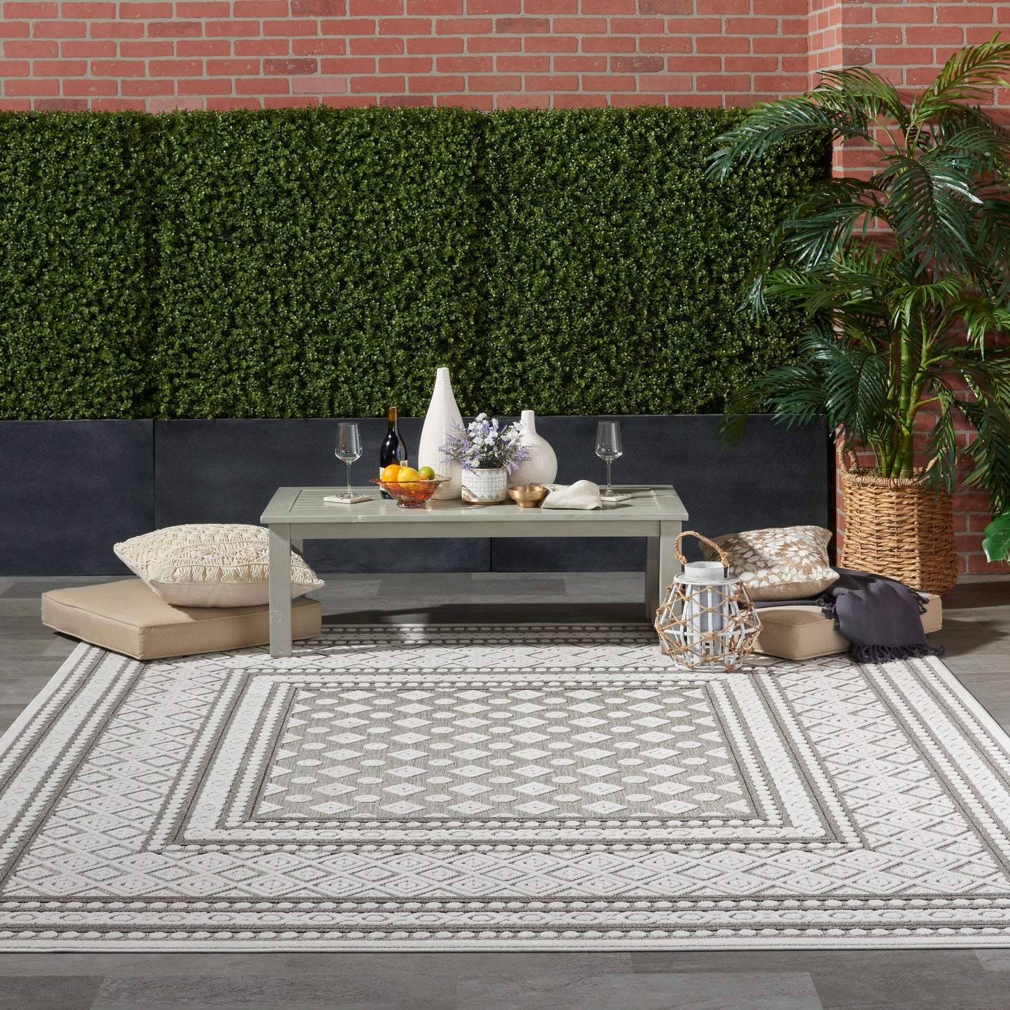 Nourison Home Key Largo  Light Grey  Transitional