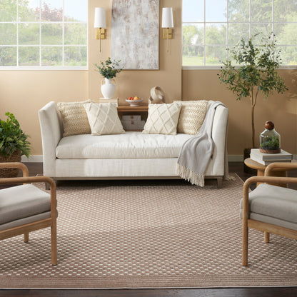 Nourison Home Care Free  Brown  Contemporary