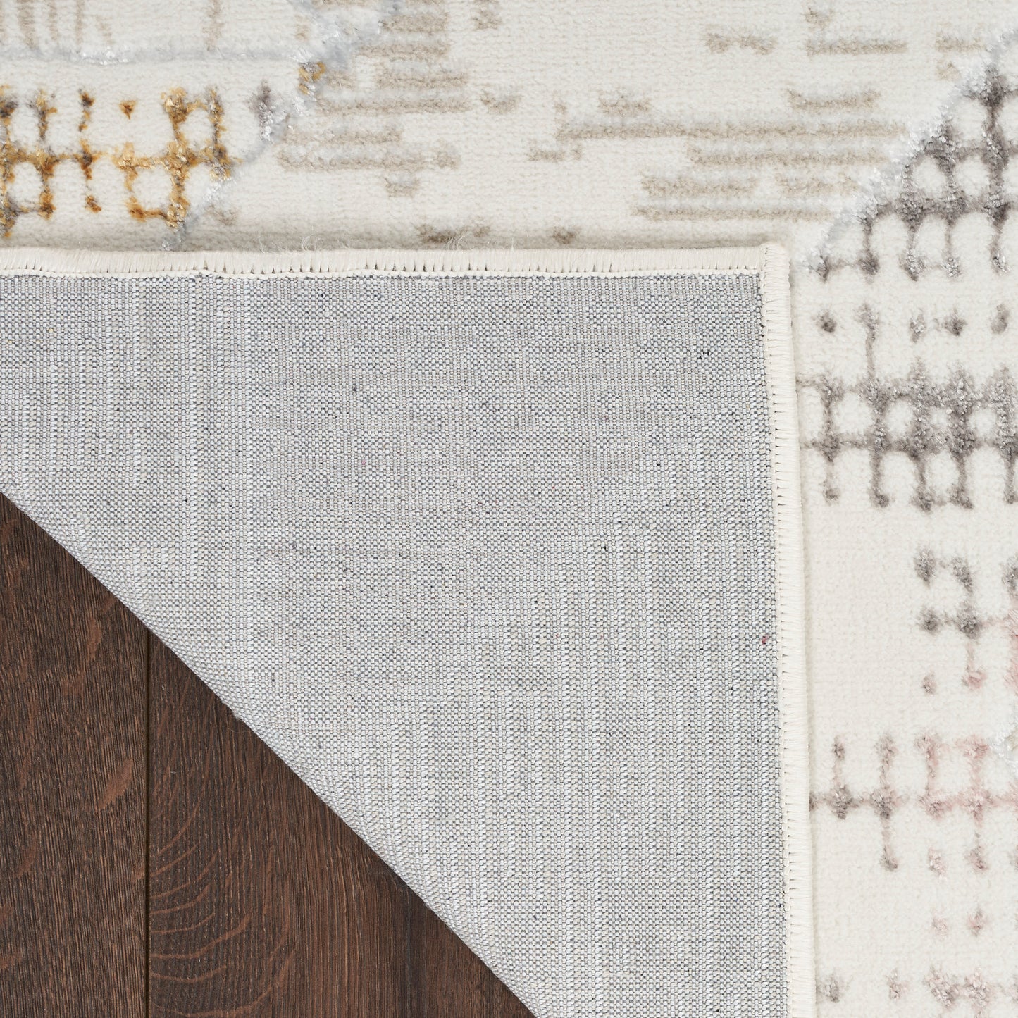 Nourison Home Glitz  Ivory Multicolor  Contemporary