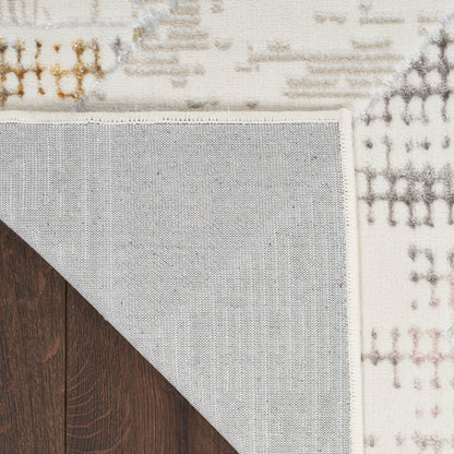 Nourison Home Glitz  Ivory Multicolor  Contemporary