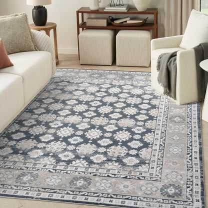 Nourison Home Dekor  Grey Navy  Traditional