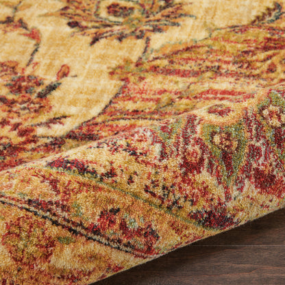 Nourison Home Jewel  Cream Red  Traditional