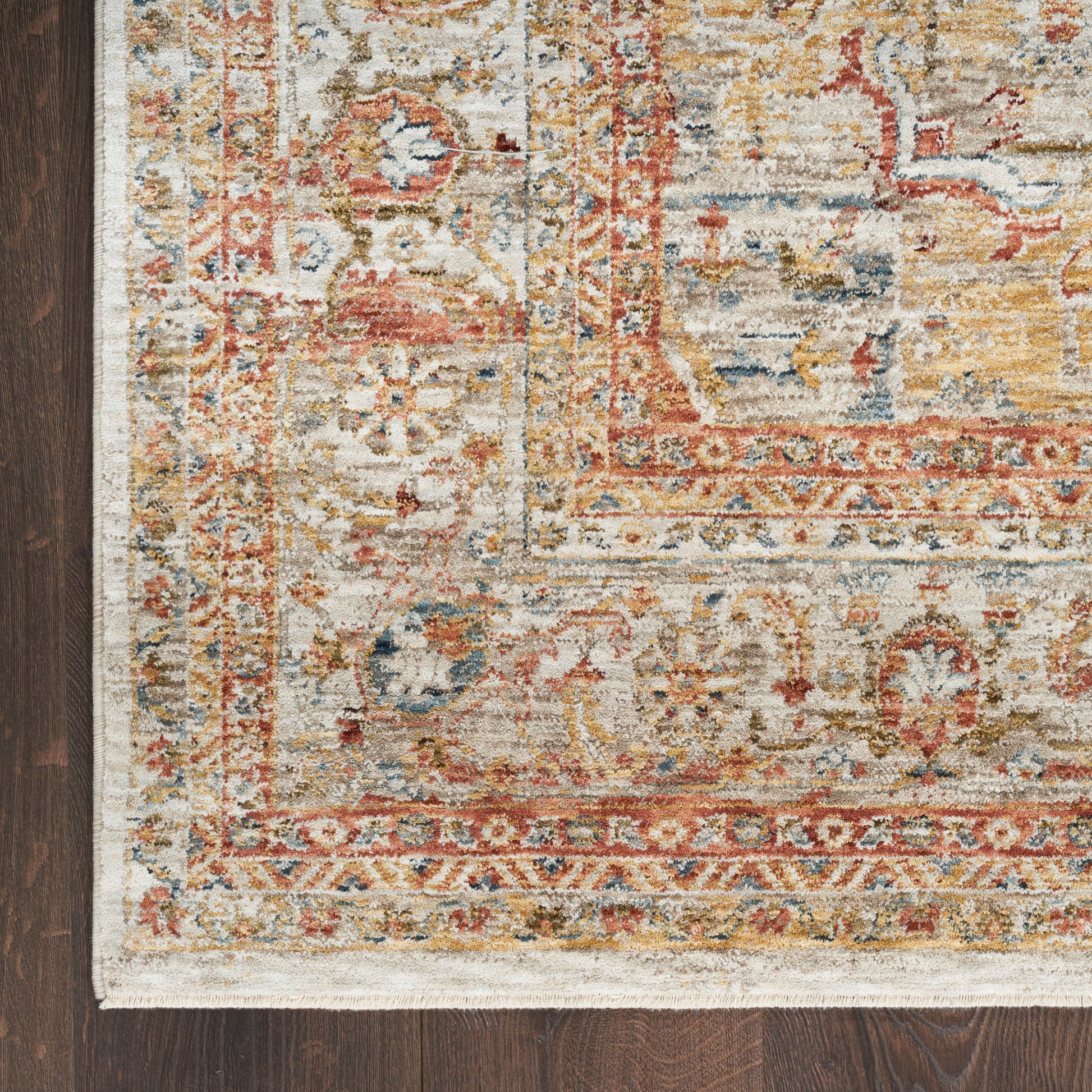 Nourison Home Sahar  Ivory Rust  Traditional
