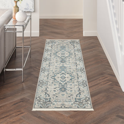 Nourison Home Carina  Grey Blue  Transitional