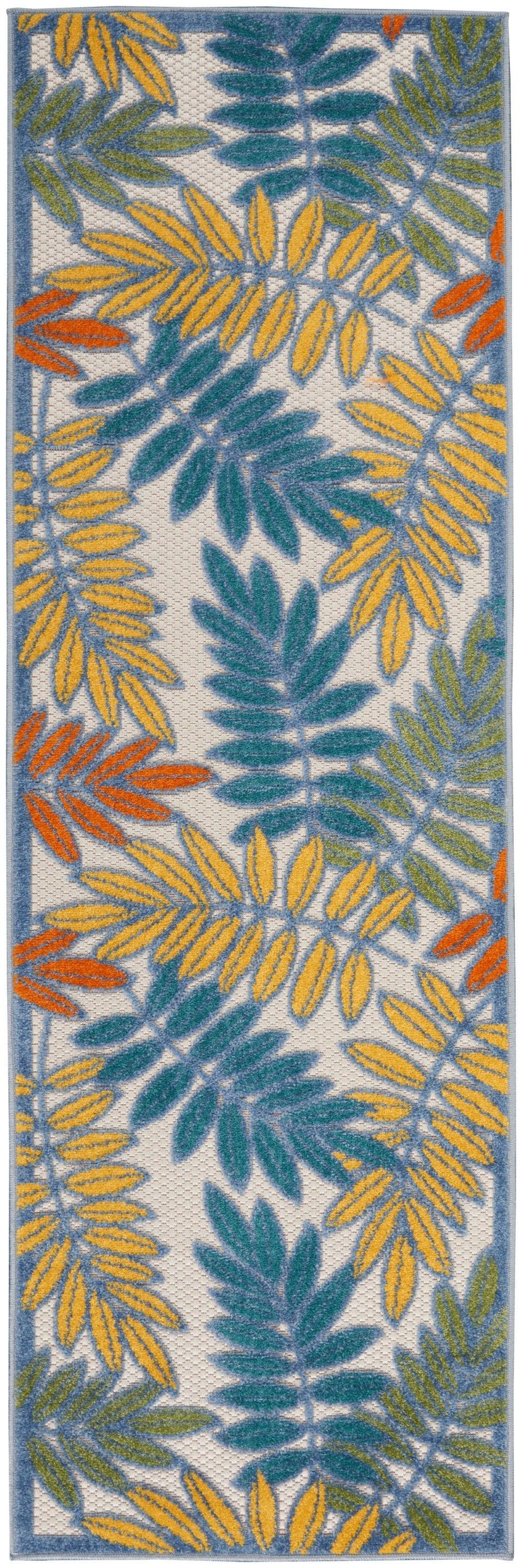 Nourison Home Aloha ALH18 Ivory Multicolor Contemporary Power-loomed Rugs