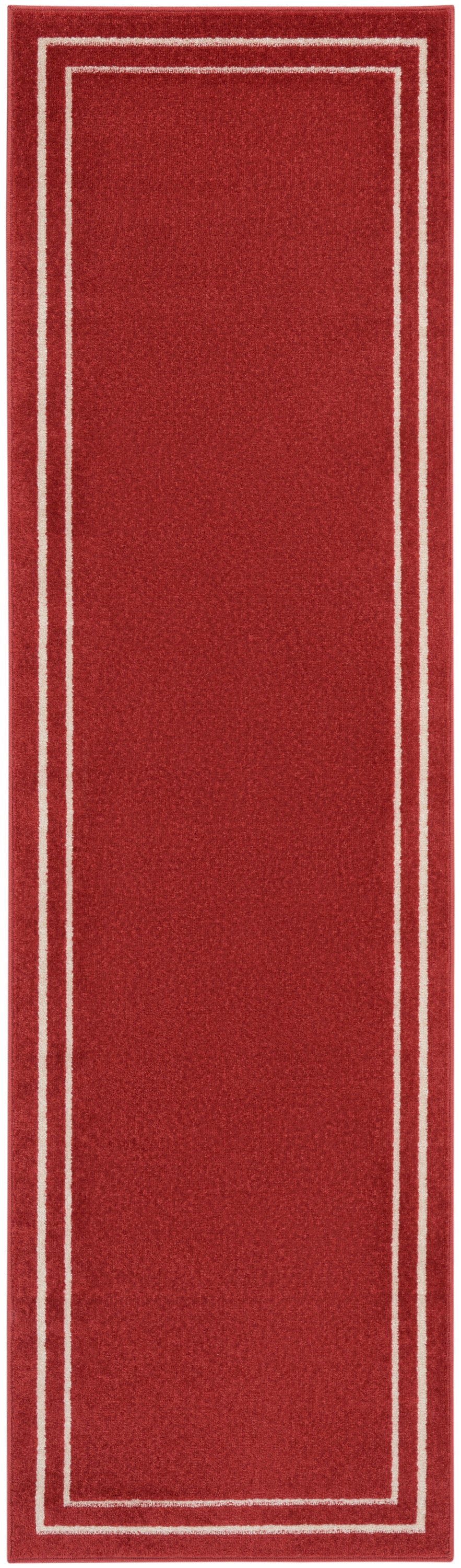 Nourison Home Nourison Essentials NRE02 Brick Ivory Contemporary Power-loomed Rug