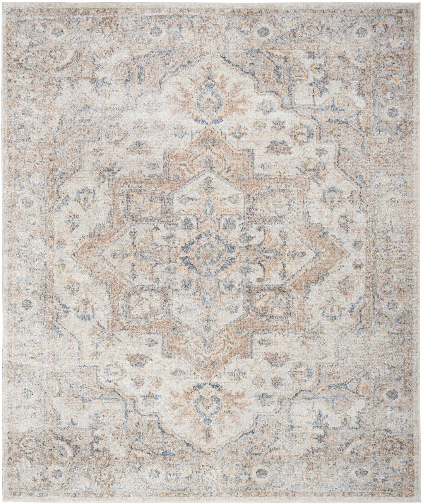 Nourison Home Astra Machine Washable  Silver Grey  Traditional