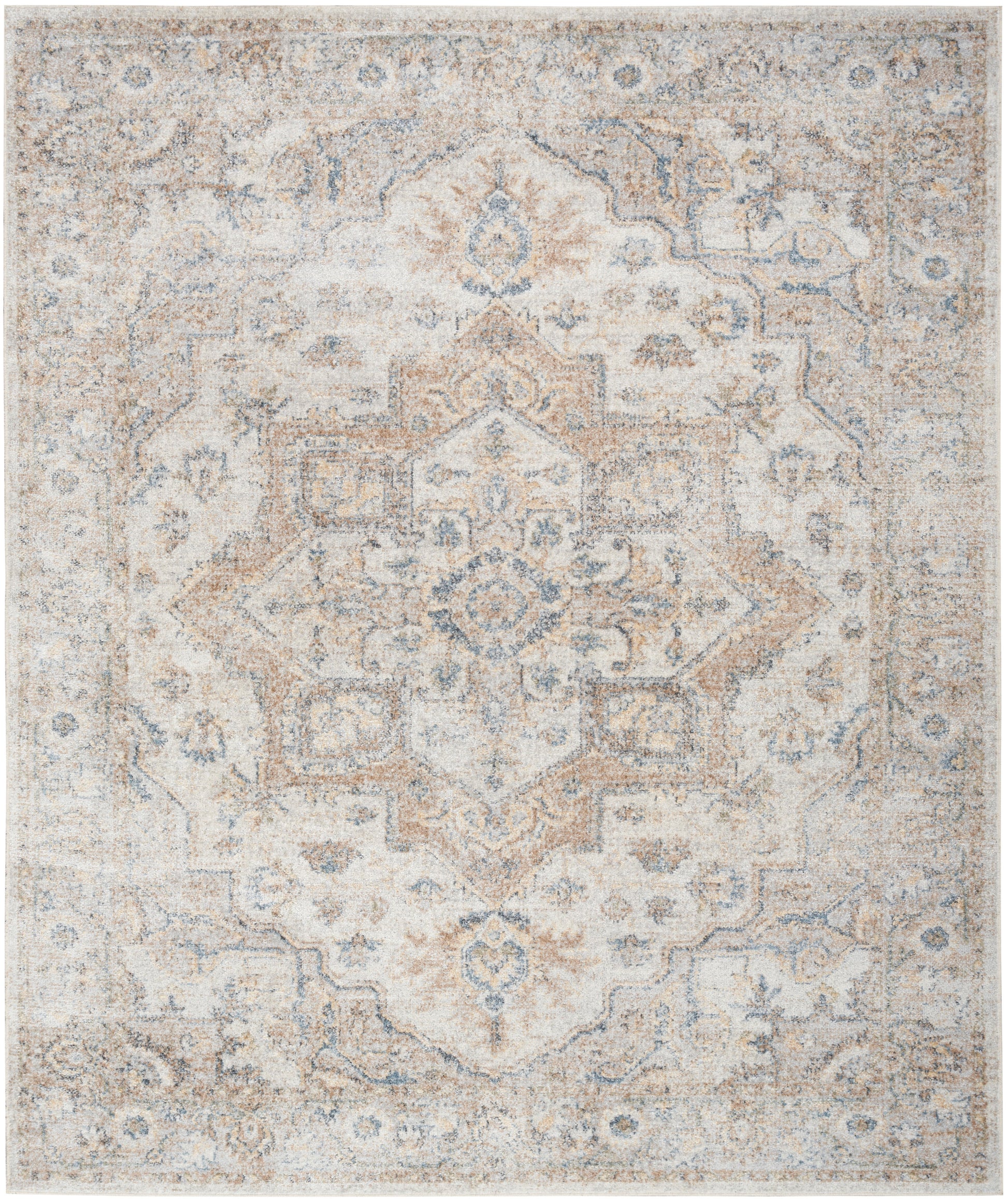 Nourison Home Astra Machine Washable  Silver Grey  Traditional