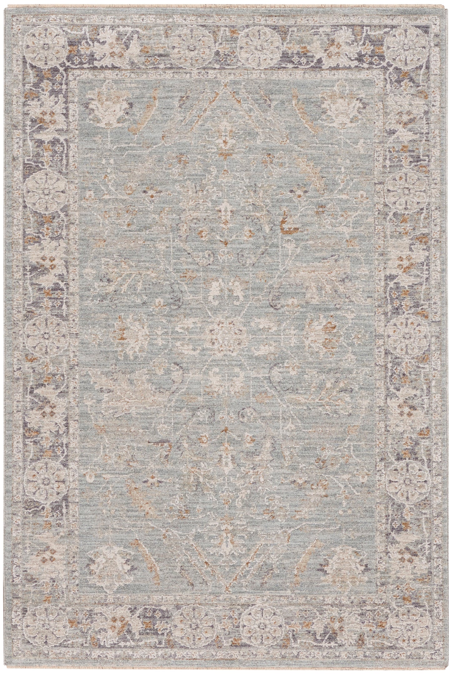 Nourison Home Infinite IFT01 Blue Ivory Traditional Power-loomed Rug
