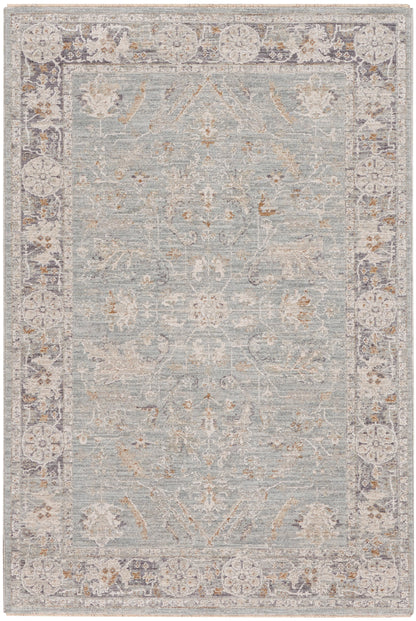 Nourison Home Infinite IFT01 Blue Ivory Traditional Power-loomed Rug