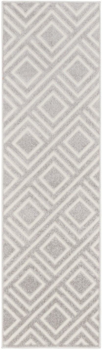 Nourison Home Care Free CAF03 Light Grey Contemporary Loom-woven Rug