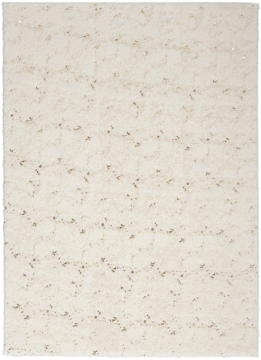 Nourison Home Cozy Shimmer  Ivory Gold  Contemporary