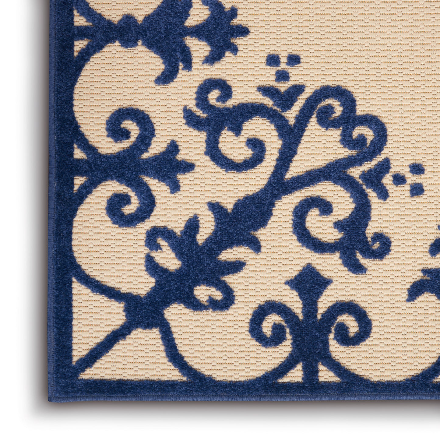 Nourison Home Aloha  Navy  Contemporary