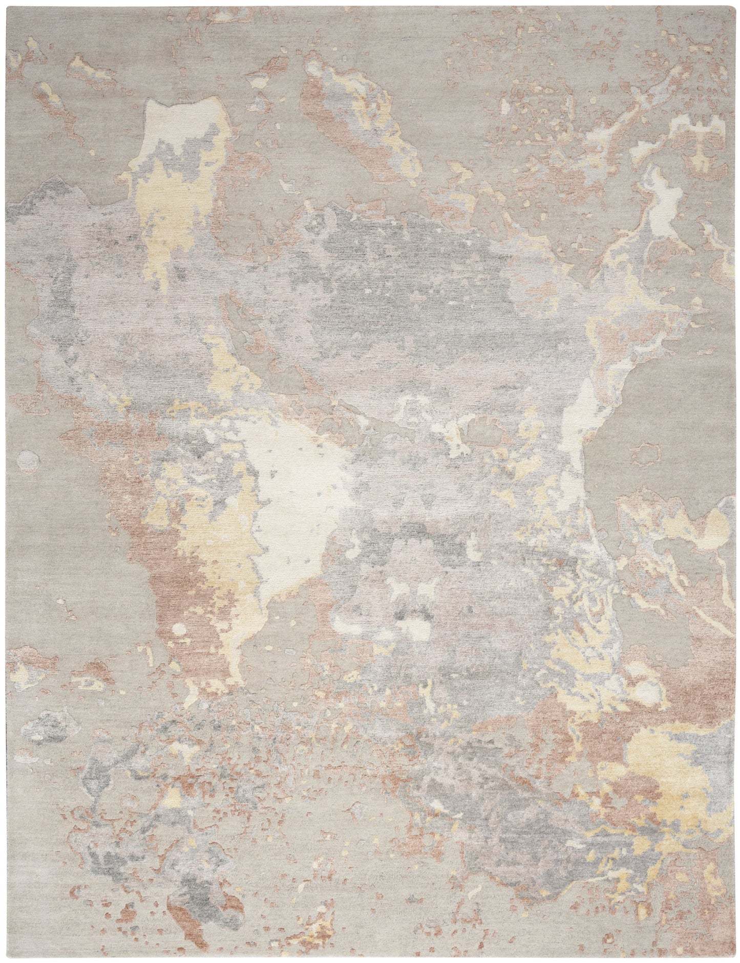 Nourison Home Silk Shadows  Silver  Contemporary