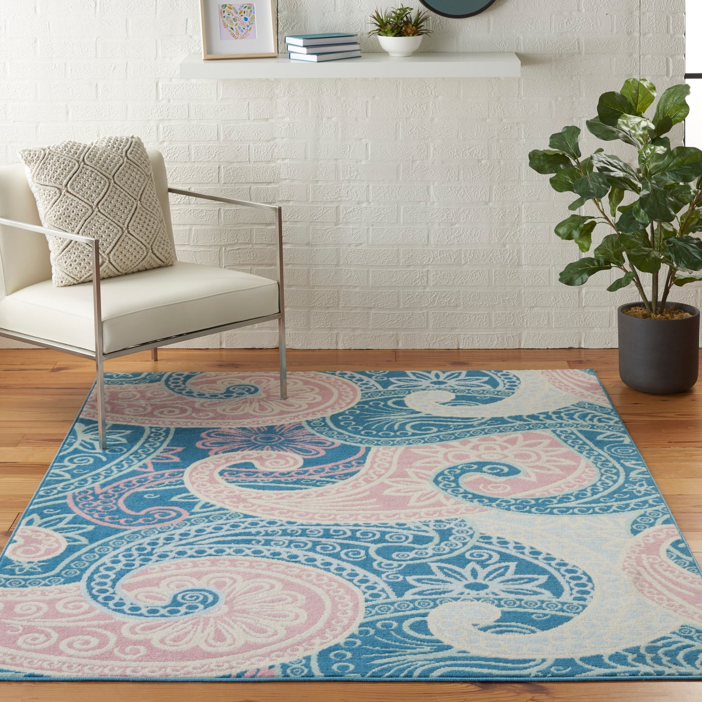 Nourison Home Jubilant  Blue  Contemporary