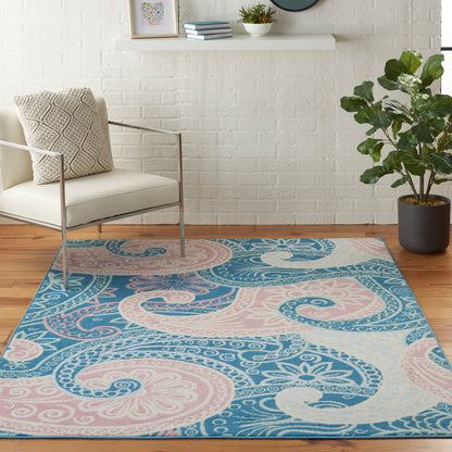 Nourison Home Jubilant  Blue  Contemporary