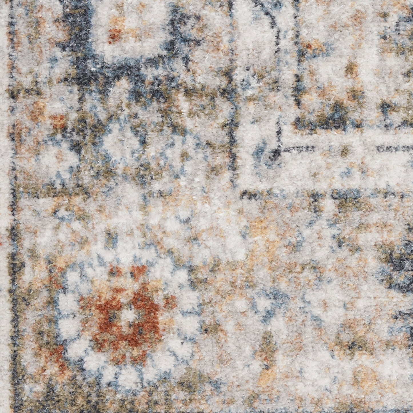 Nourison Home Astra Machine Washable  Gold Grey  Traditional