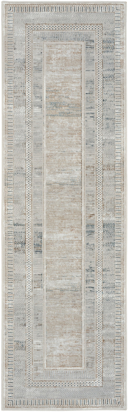 Nourison Home Glitz GLZ07 Ivory Multicolor Contemporary Power-loomed Rug