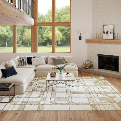 Nourison Home Nordic  Ivory Multicolor  Contemporary