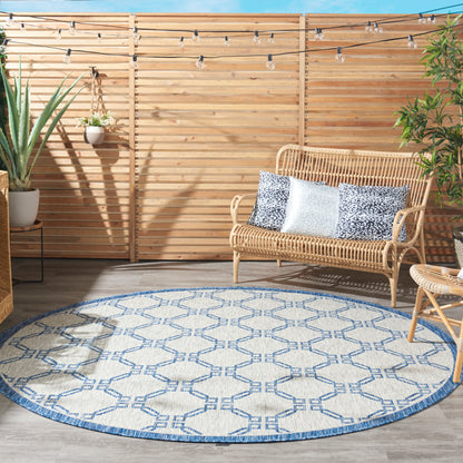 Nourison Home Country Side  Ivory Blue  Transitional