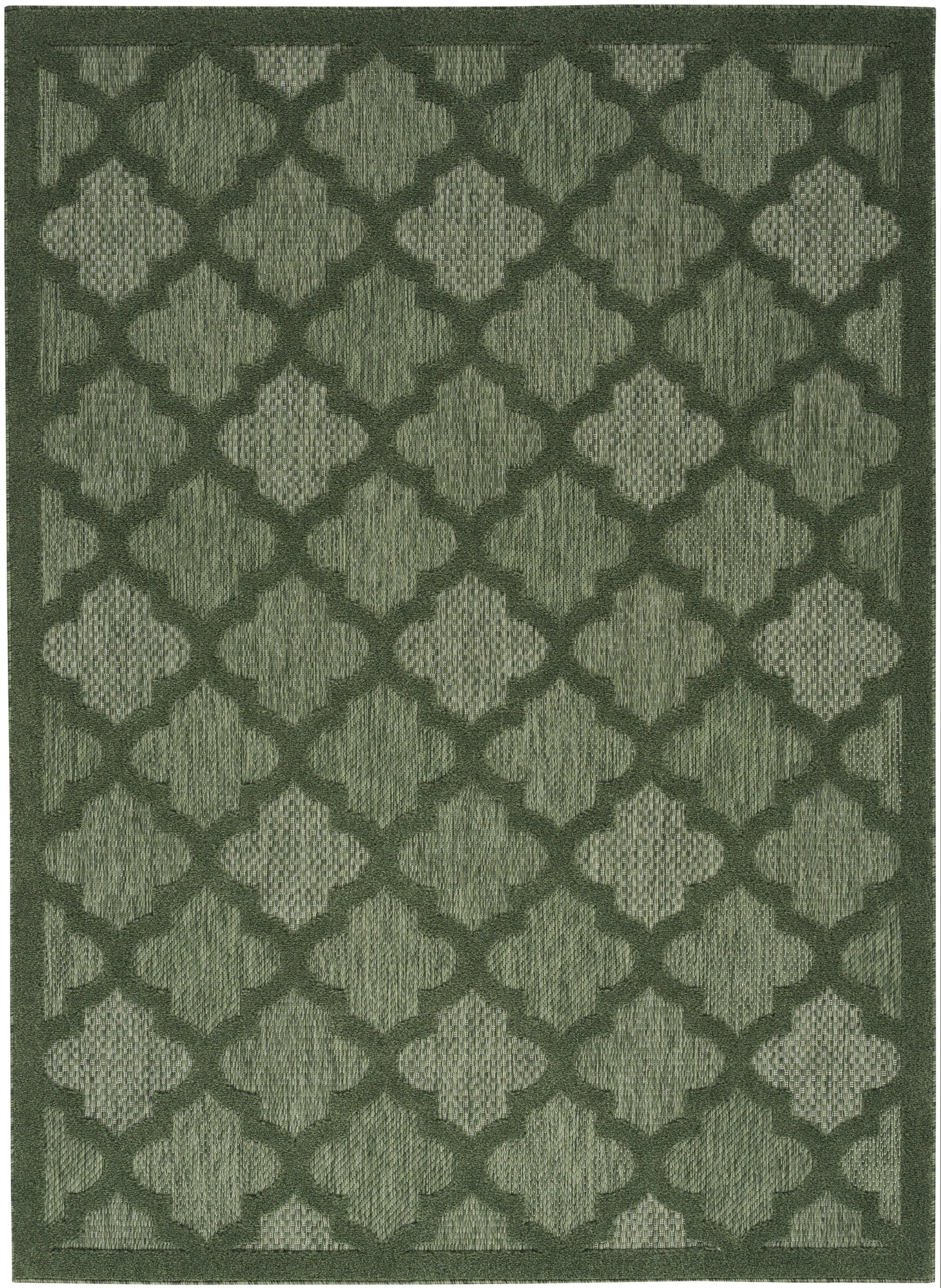 Nourison Home Easy Care NES01 Green Contemporary Flat Weave Rug