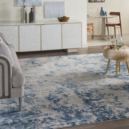 Nourison Home Rustic Textures  Grey Blue  Contemporary