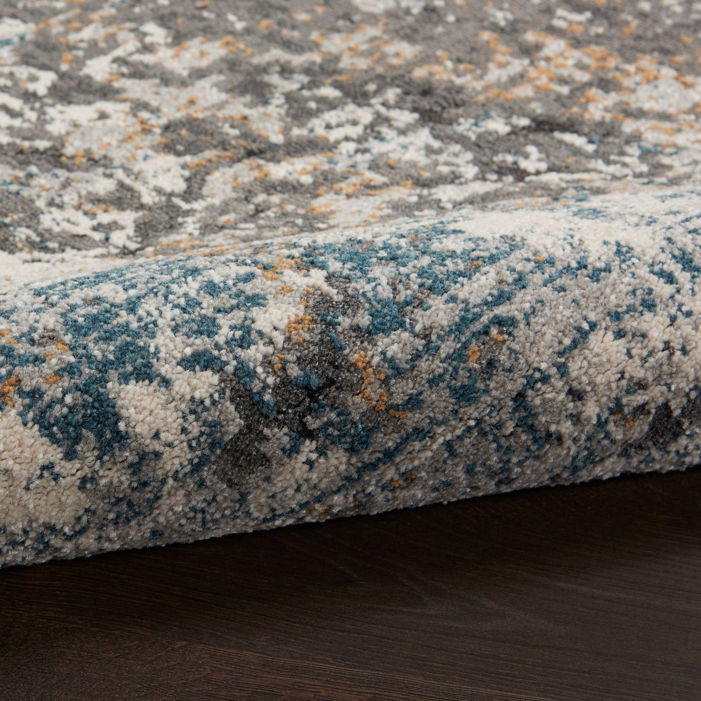 Nourison Home Tangra  Grey Multicolor  Contemporary