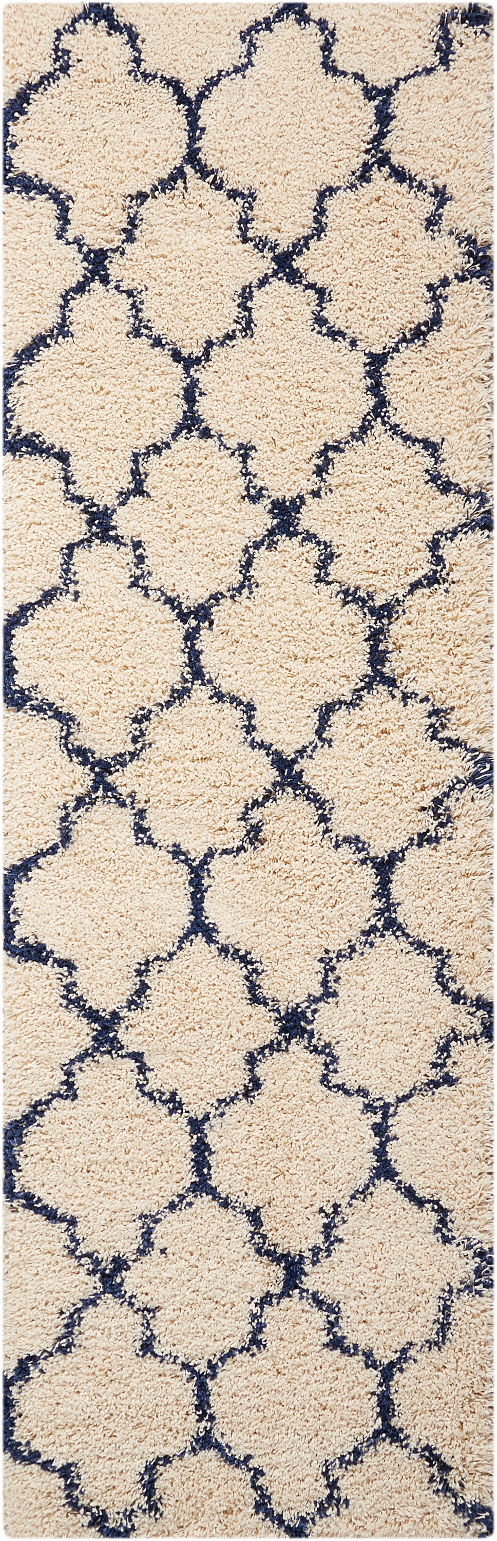 Nourison Home Amore AMOR2 Ivory Blue Contemporary Power-loomed Rug