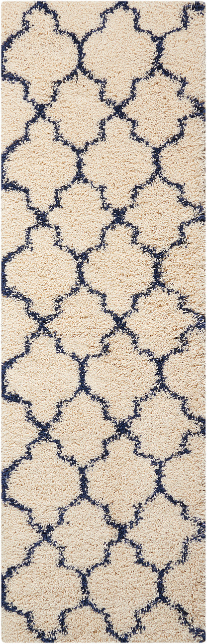 Nourison Home Amore AMOR2 Ivory Blue Contemporary Power-loomed Rug