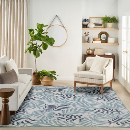 Nourison Home Garden Oasis  Blue  Contemporary