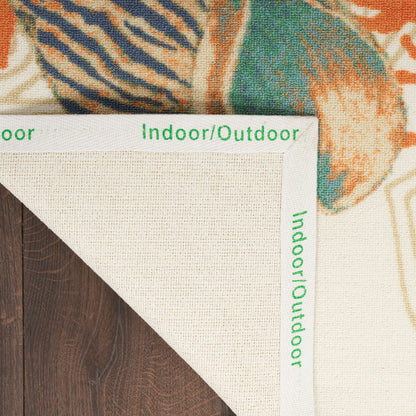 Waverly Sun N Shade  Ivory Multi  Contemporary