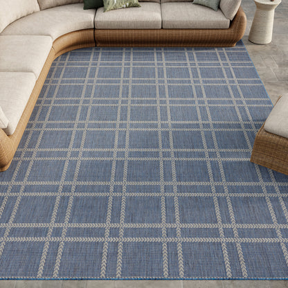 Nourison Home Horizon Indoor/Outdoor  Navy  Contemporary