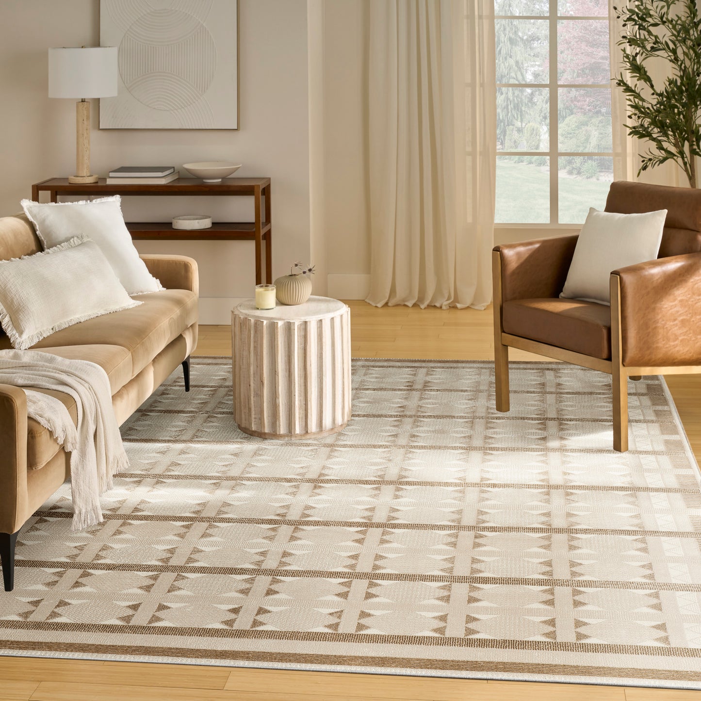 Nourison Home Nordic  Taupe  Contemporary