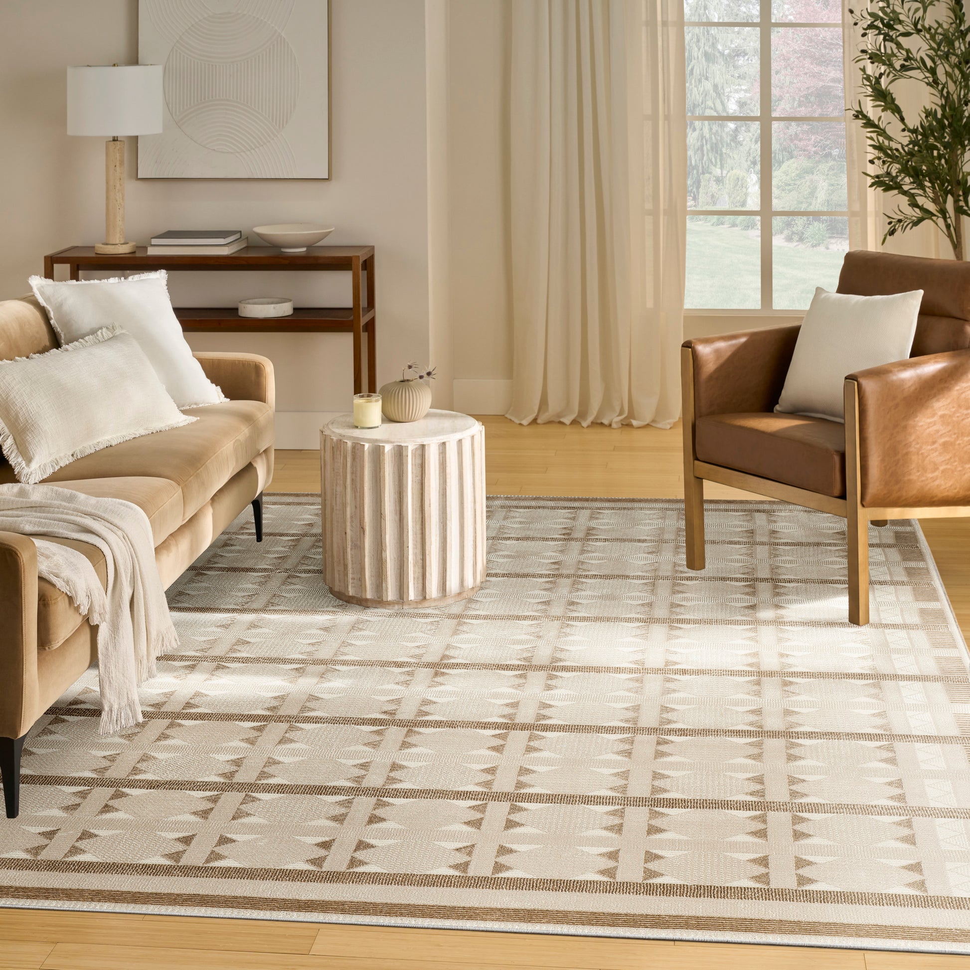 Nourison Home Nordic  Taupe  Contemporary