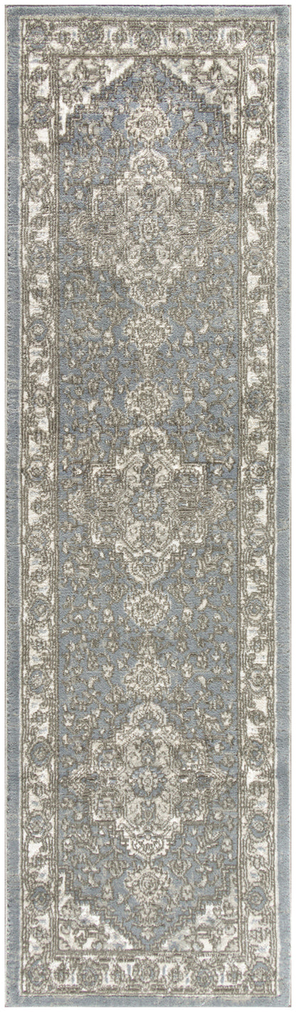 Nourison Home Quarry QUA05 Blue Transitional Power-loomed Rugs