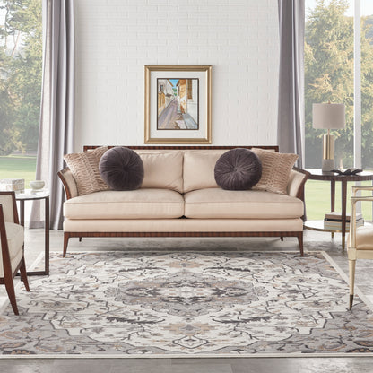 Nourison Home Elation  Ivory Grey  Traditional