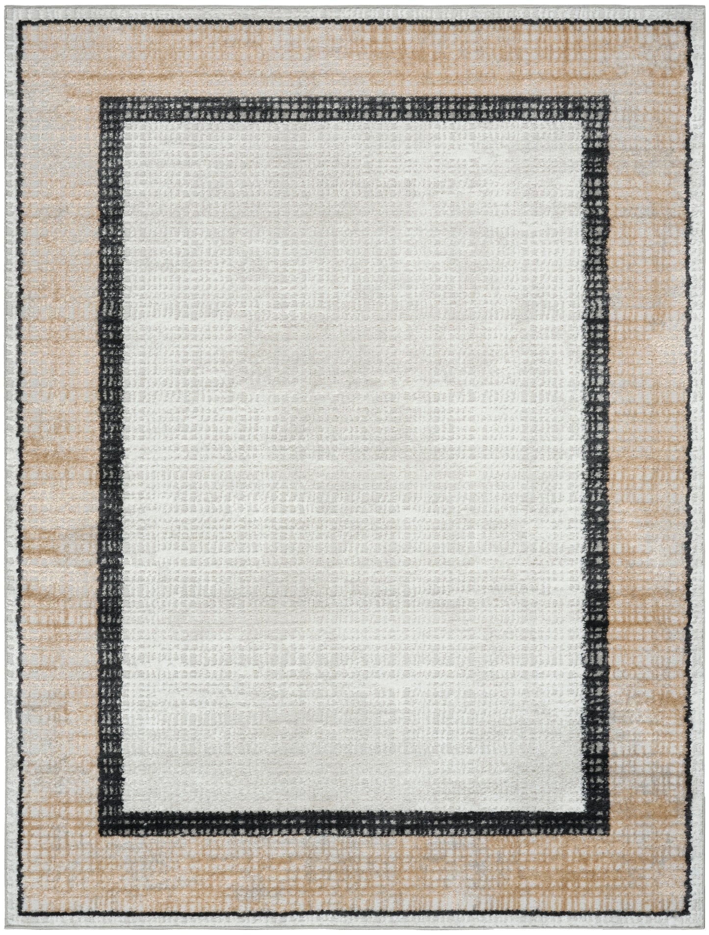 Nourison Home Dekor DEK06 Grey Charcoal Contemporary Machine Woven Rug