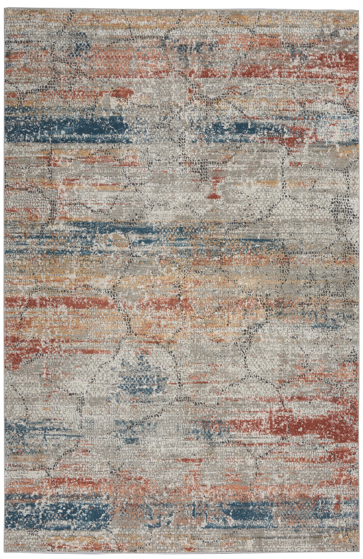 Nourison Home Rustic Textures RUS11 Multicolor Contemporary Power-loomed Rugs