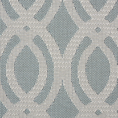 Nourison Home Aruba  Light Blue Cream  Contemporary