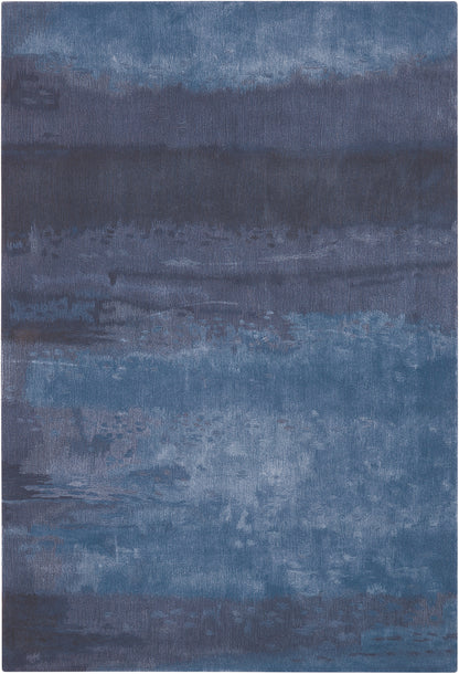 Calvin Klein Home Luster Wash SW18 Indigo Contemporary Tufted Rug
