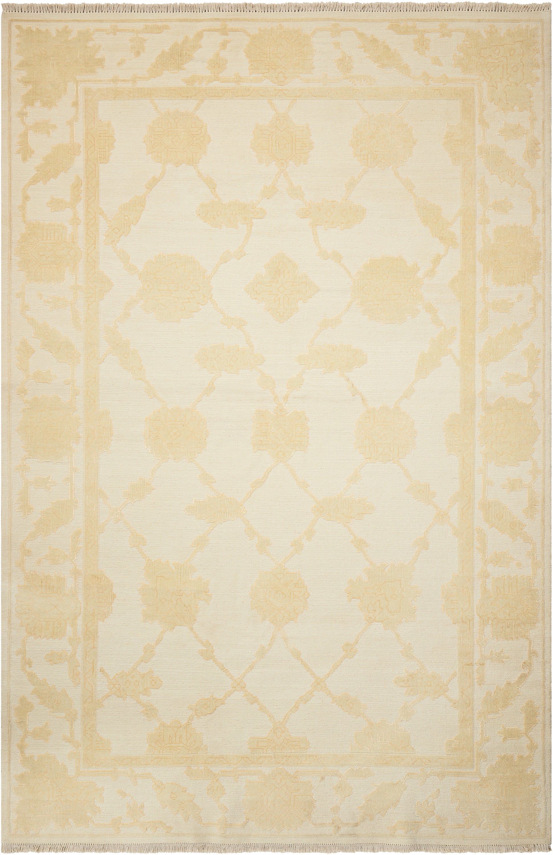 Nourison Home Silk Pointe  Ivory  Traditional