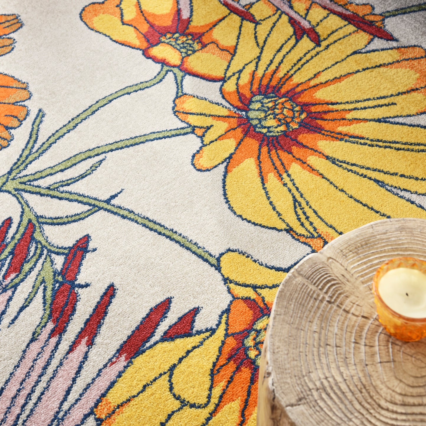 Nourison Home Allur  Ivory Multicolor  Contemporary