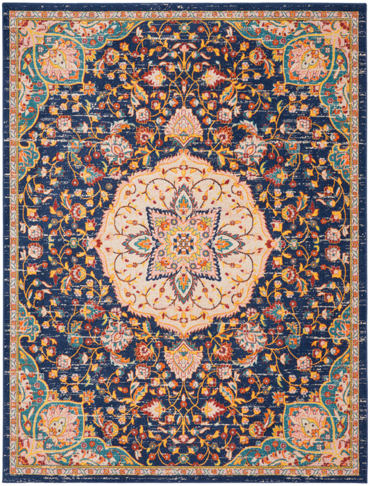 Nourison Home Passion  Navy Multicolor  Transitional